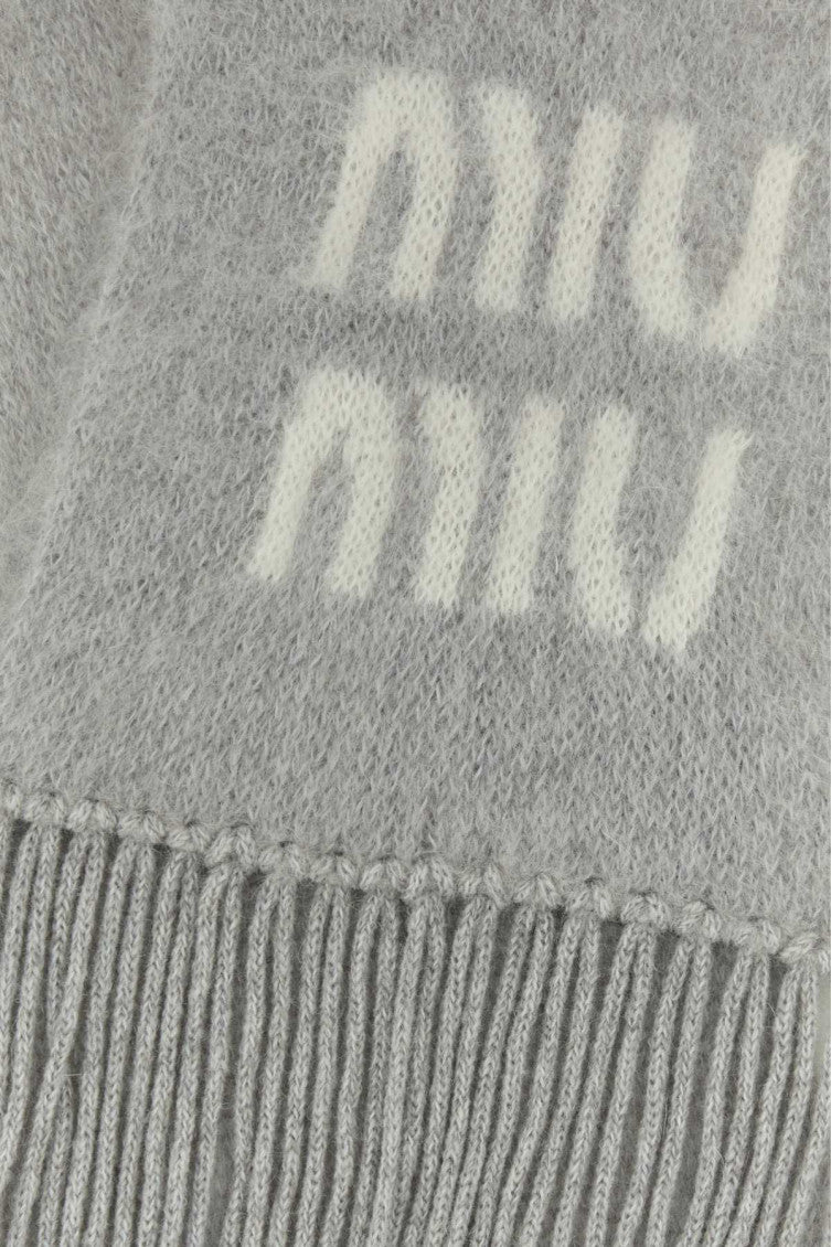Grey Logo Scarf 2