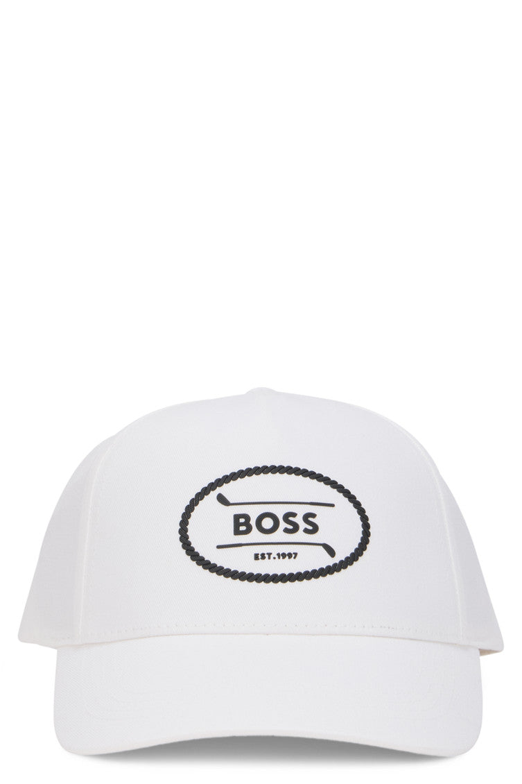 White Logo Baseball Cap 1