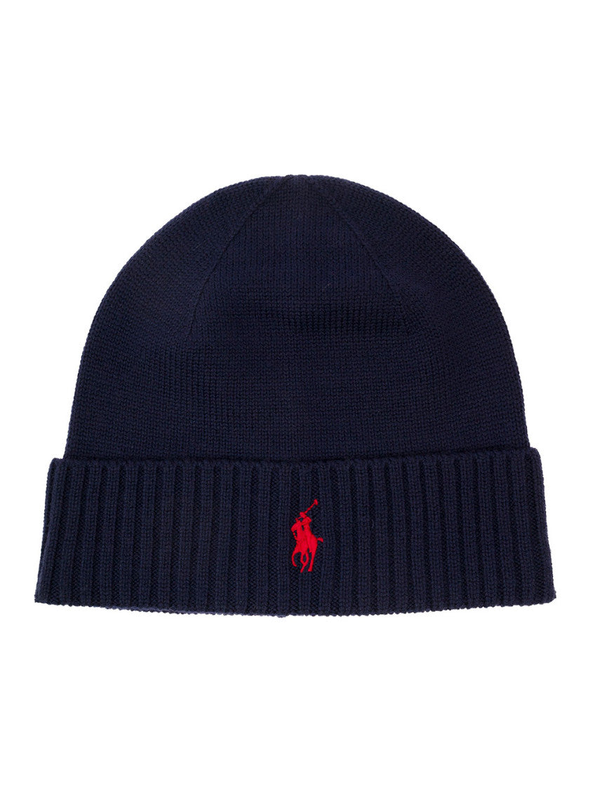 Navy Blue Logo Beanie Cap 1