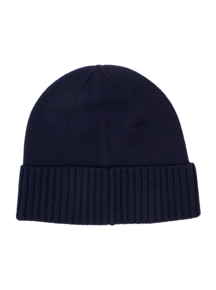 Navy Blue Logo Beanie Cap 2