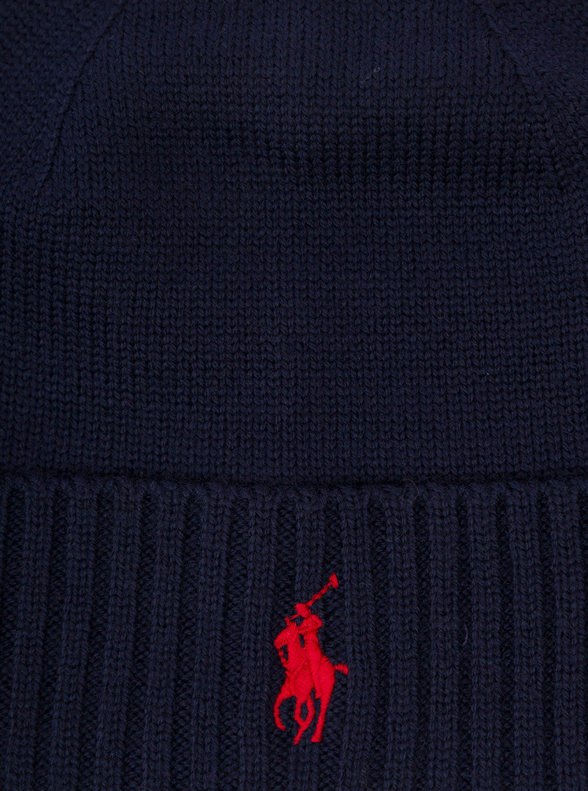 Navy Blue Logo Beanie Cap 3