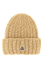 Beige Logo Beanie Cap 1