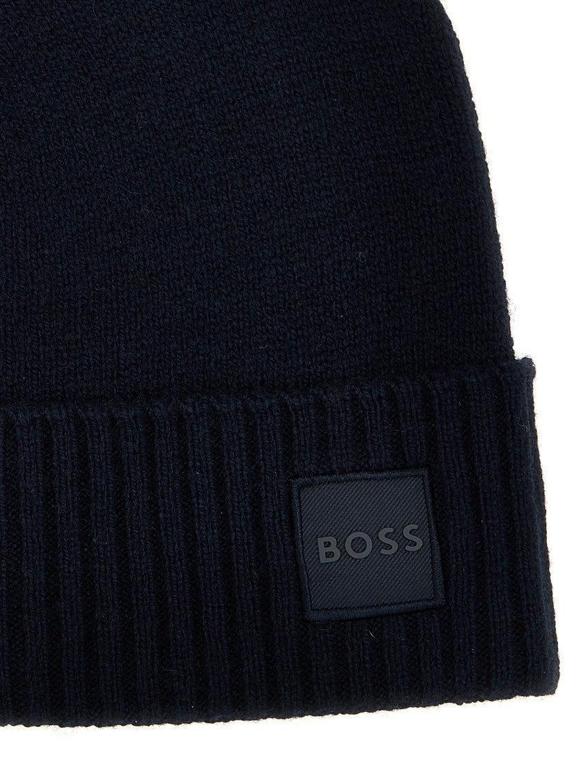 Navy Blue Logo Beanie Cap 3