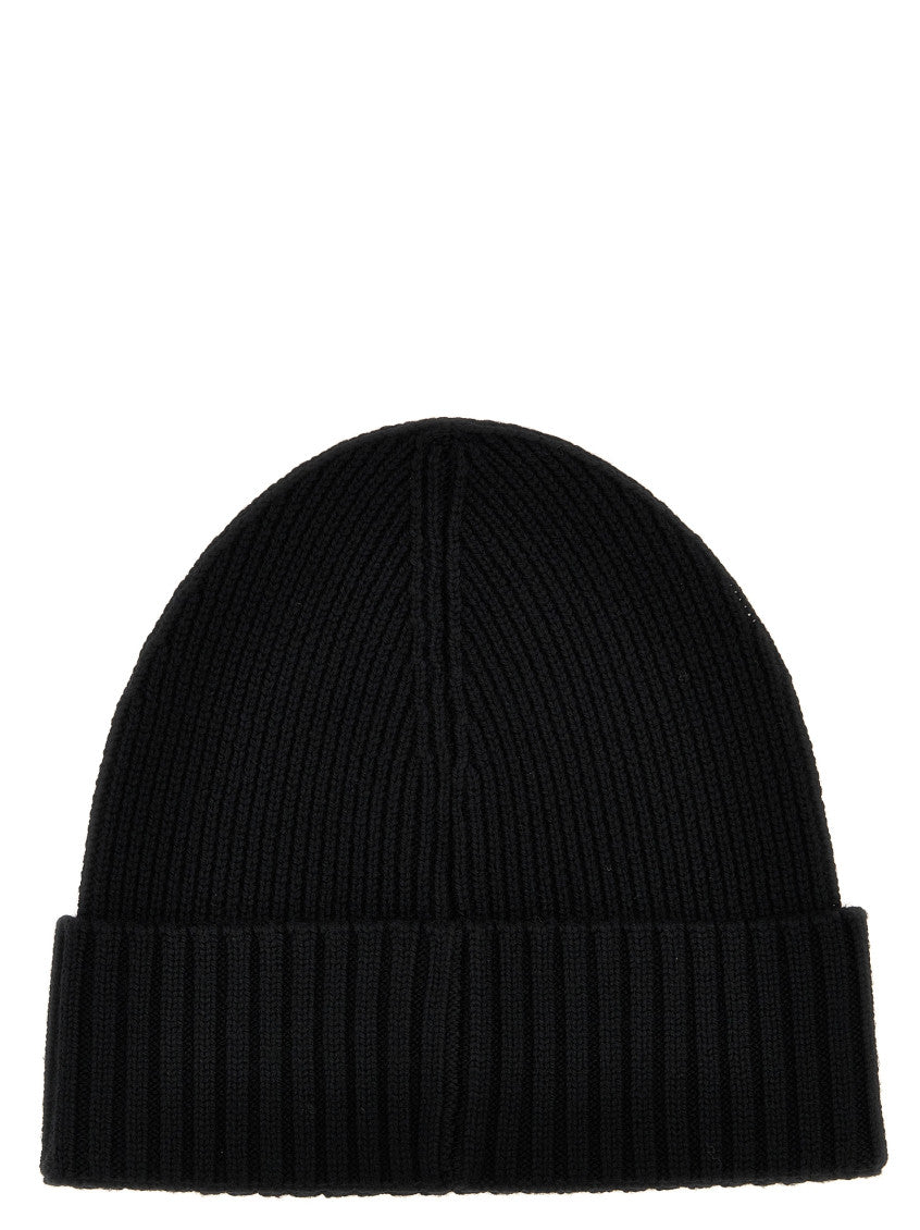 Black Logo Beanie Cap 2