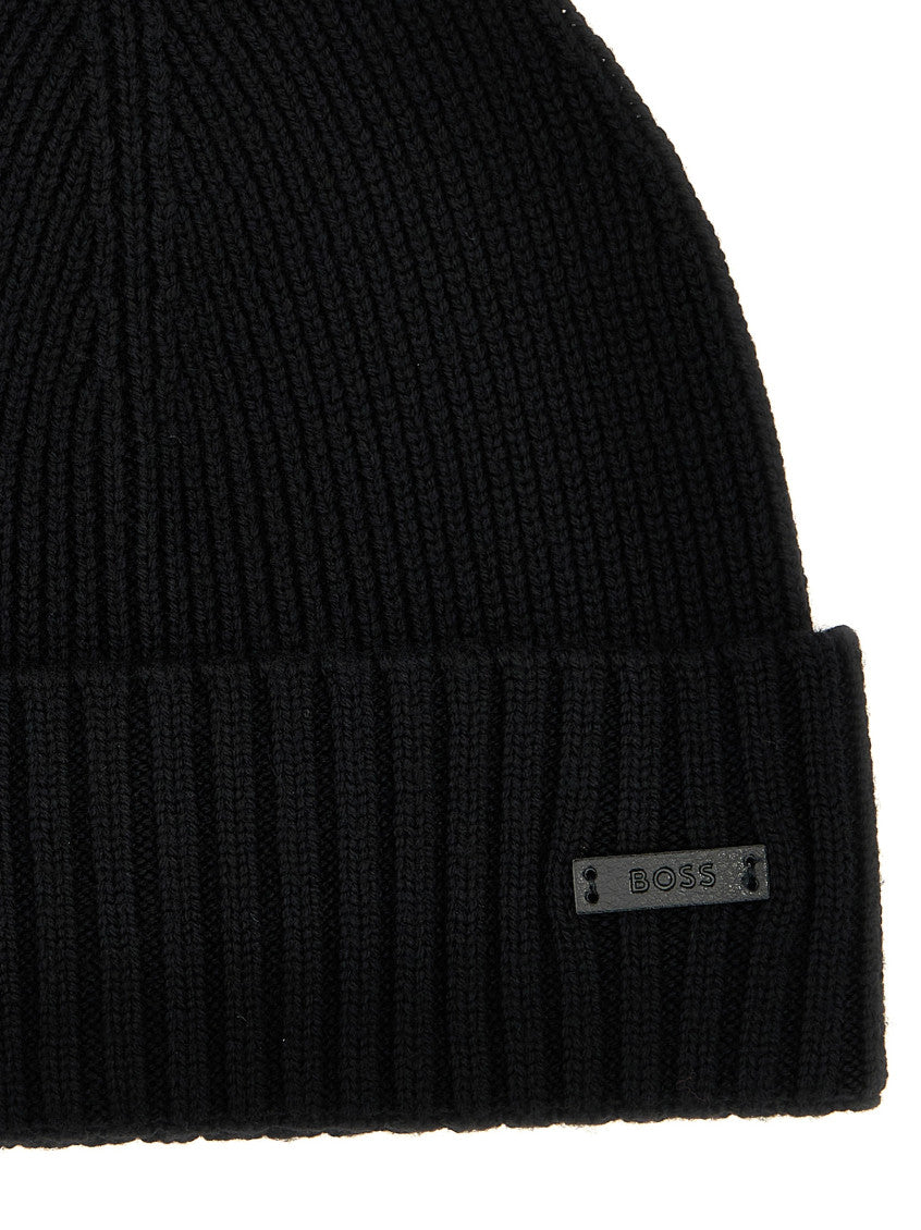Black Logo Beanie Cap 3