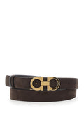 Dark Brown Textured Reversible Belt 1