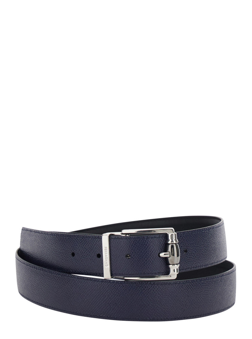 Black Solid Reversible Belt 3