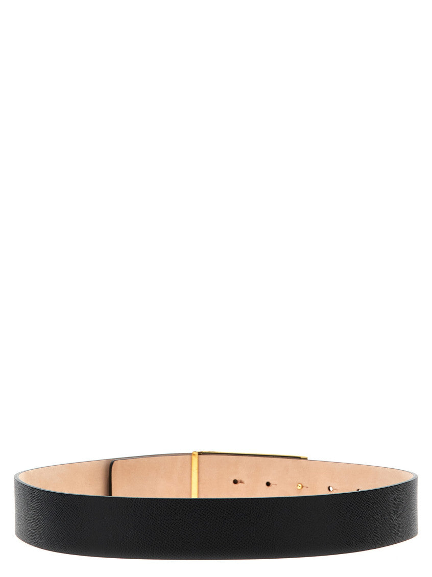 Black Logo Buckle Belt 2