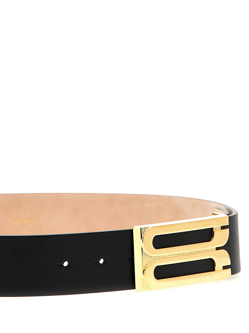 Black Logo Buckle Belt 3