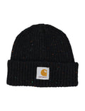 Black Logo Patch Beanie Hat 1