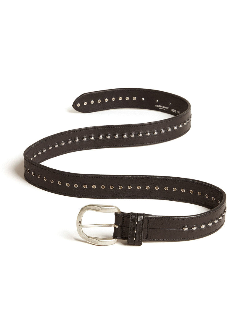 Black Stud Detail Belt 3