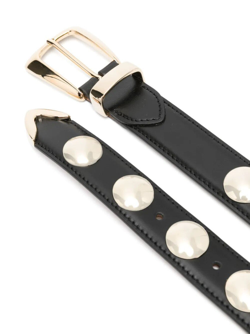Black Studded Buckle Belt 2