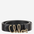 Black Logo Buckle Belt 1