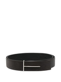 Dark Brown Leather Belt 1