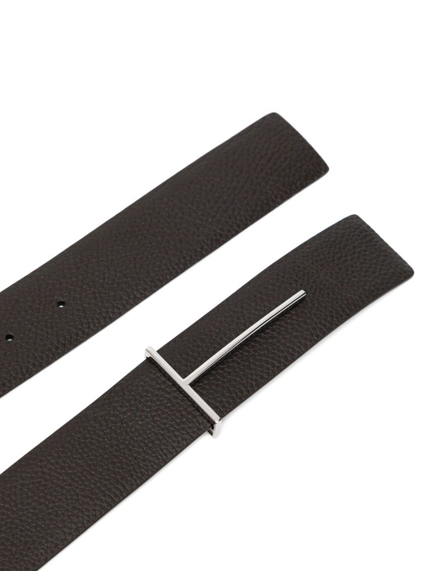 Dark Brown Leather Belt 2