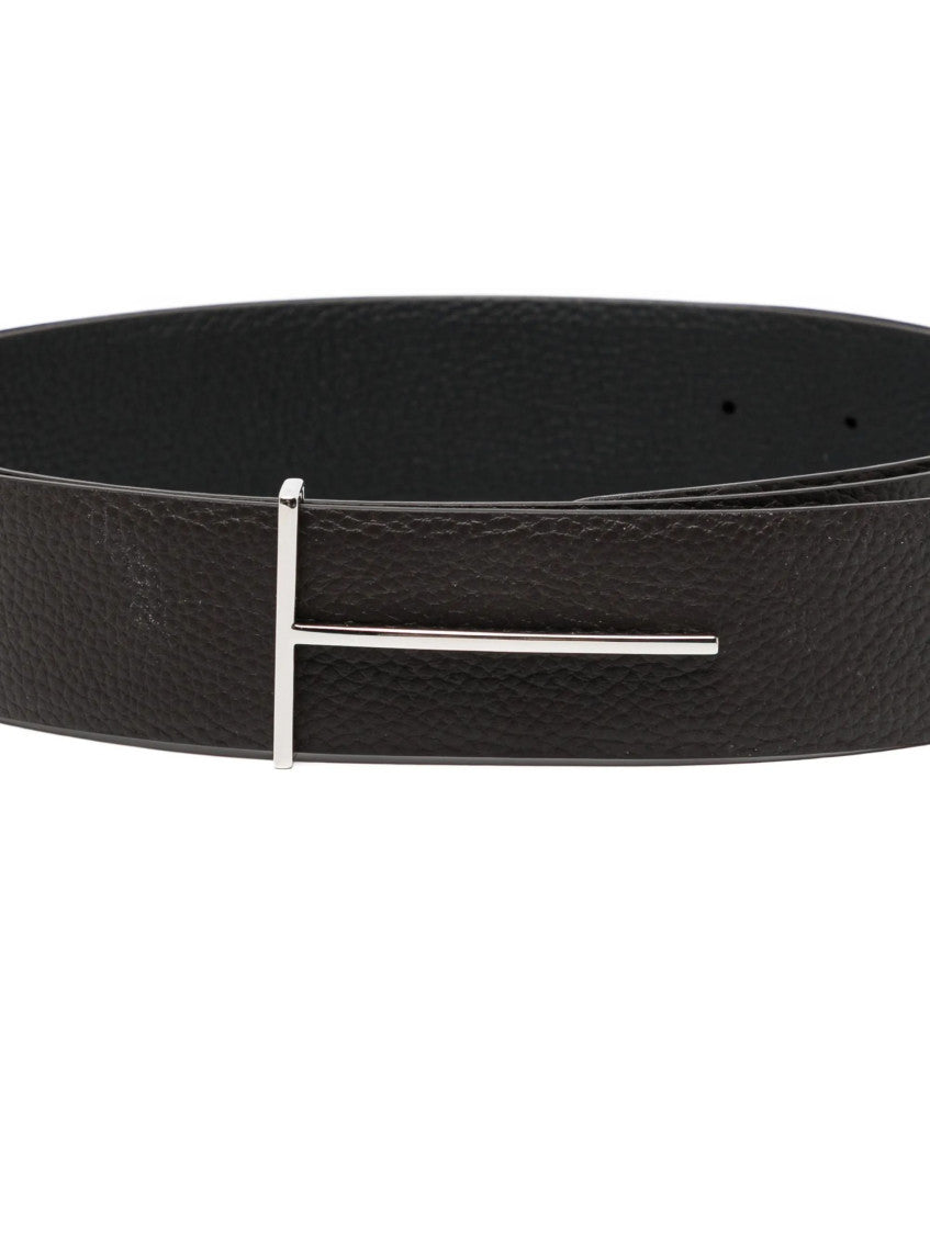 Dark Brown Leather Belt 3