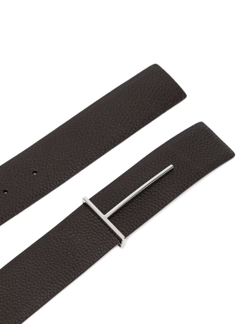 Dark Brown Leather Belt 4