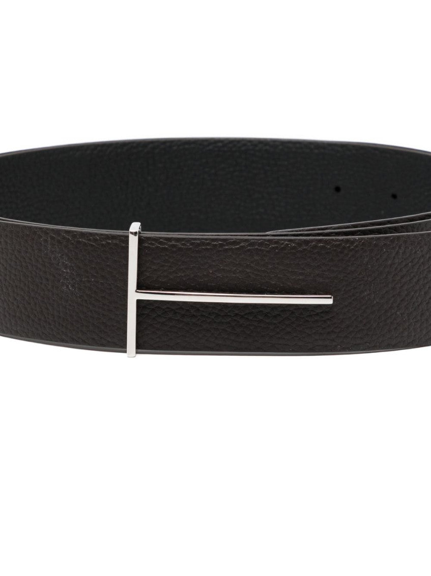 Dark Brown Leather Belt 5
