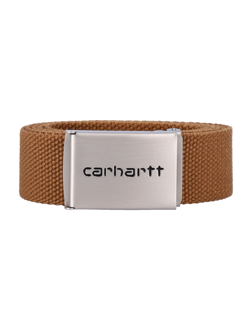 Brown Clip Textured Belt 1