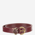 Maroon Textured Logo Belt 1
