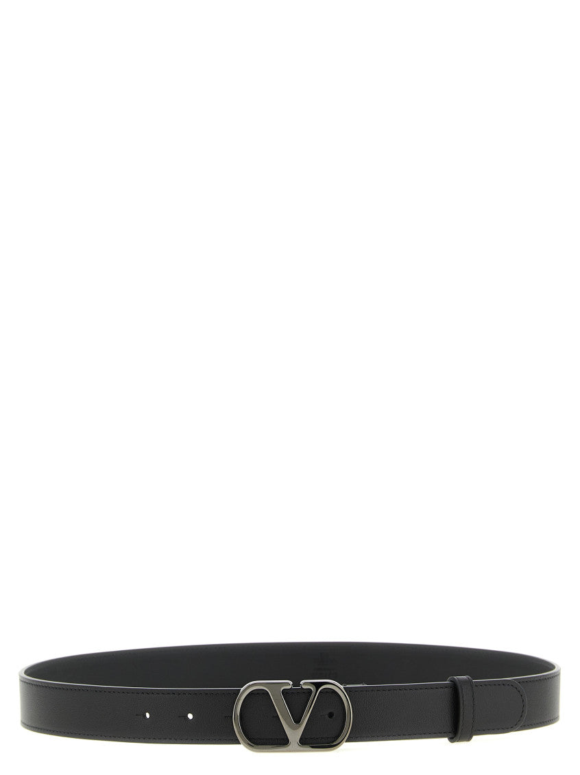 Black VLogo Signature Belt 1