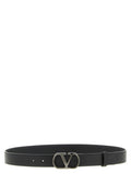 Black VLogo Signature Belt 1