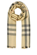 Beige Check Pattern Scarf 1