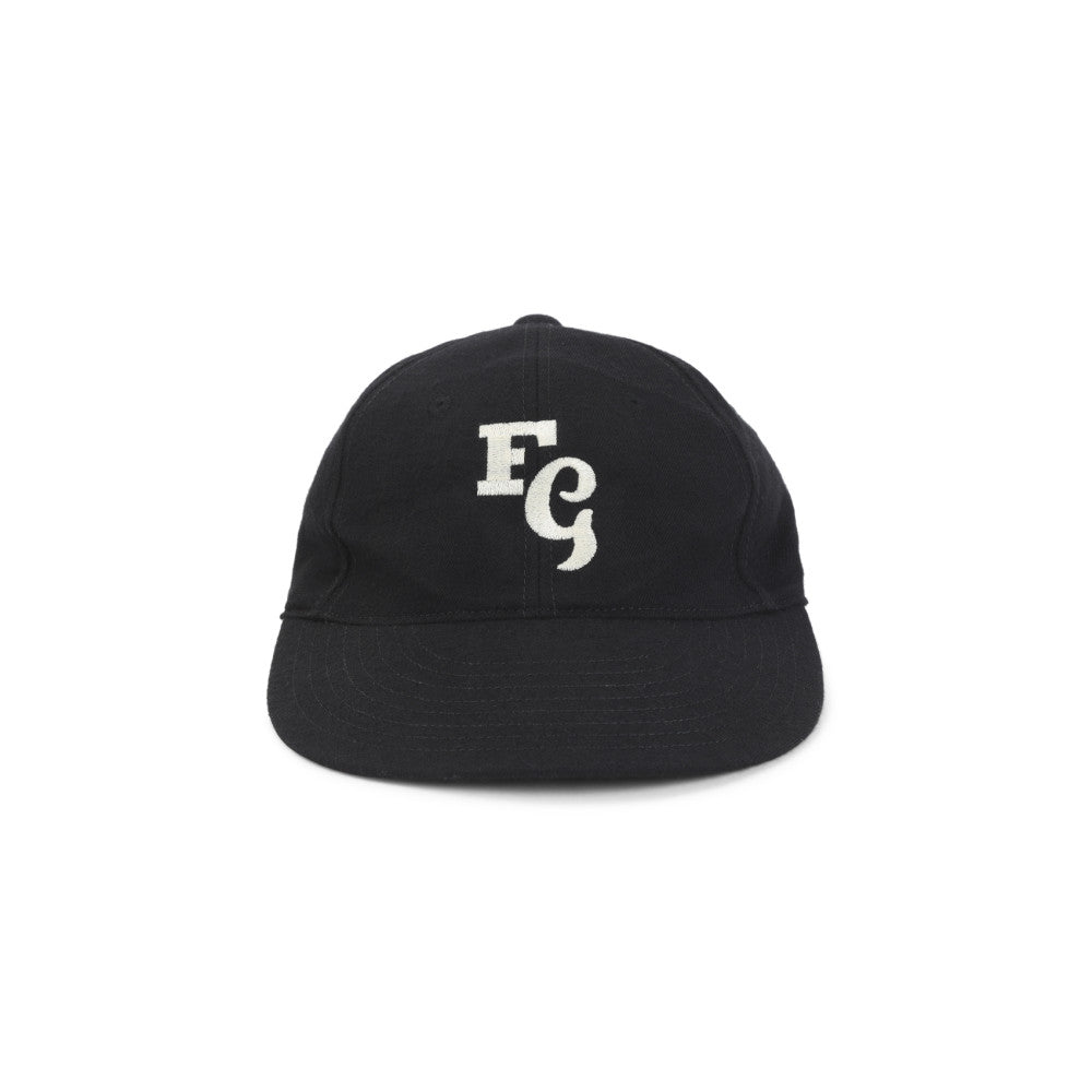Black Embroided Logo Baseball Hat 1