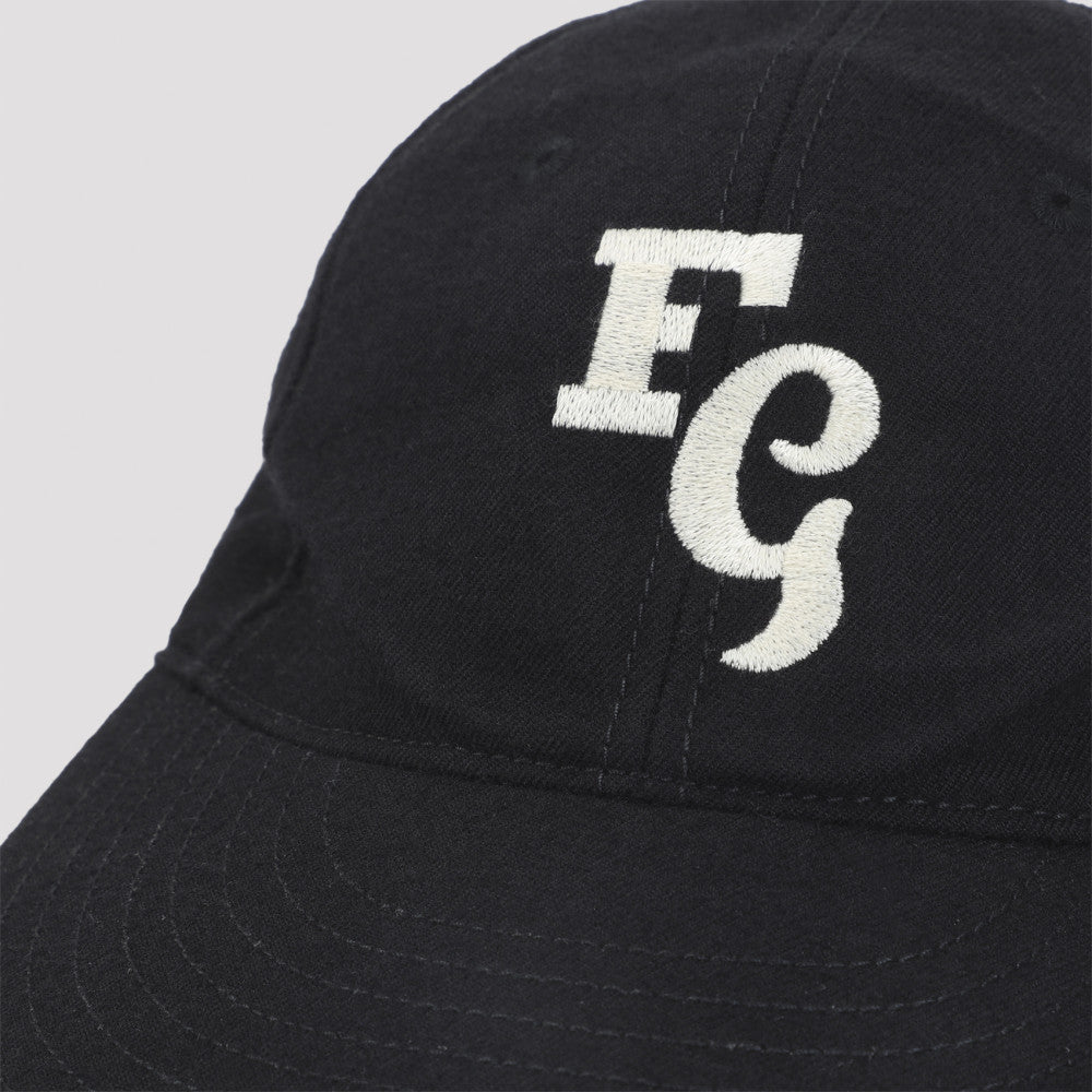 Black Embroided Logo Baseball Hat 5