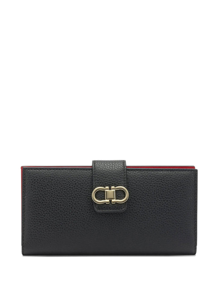 Black Gancini Solid Wallet 1