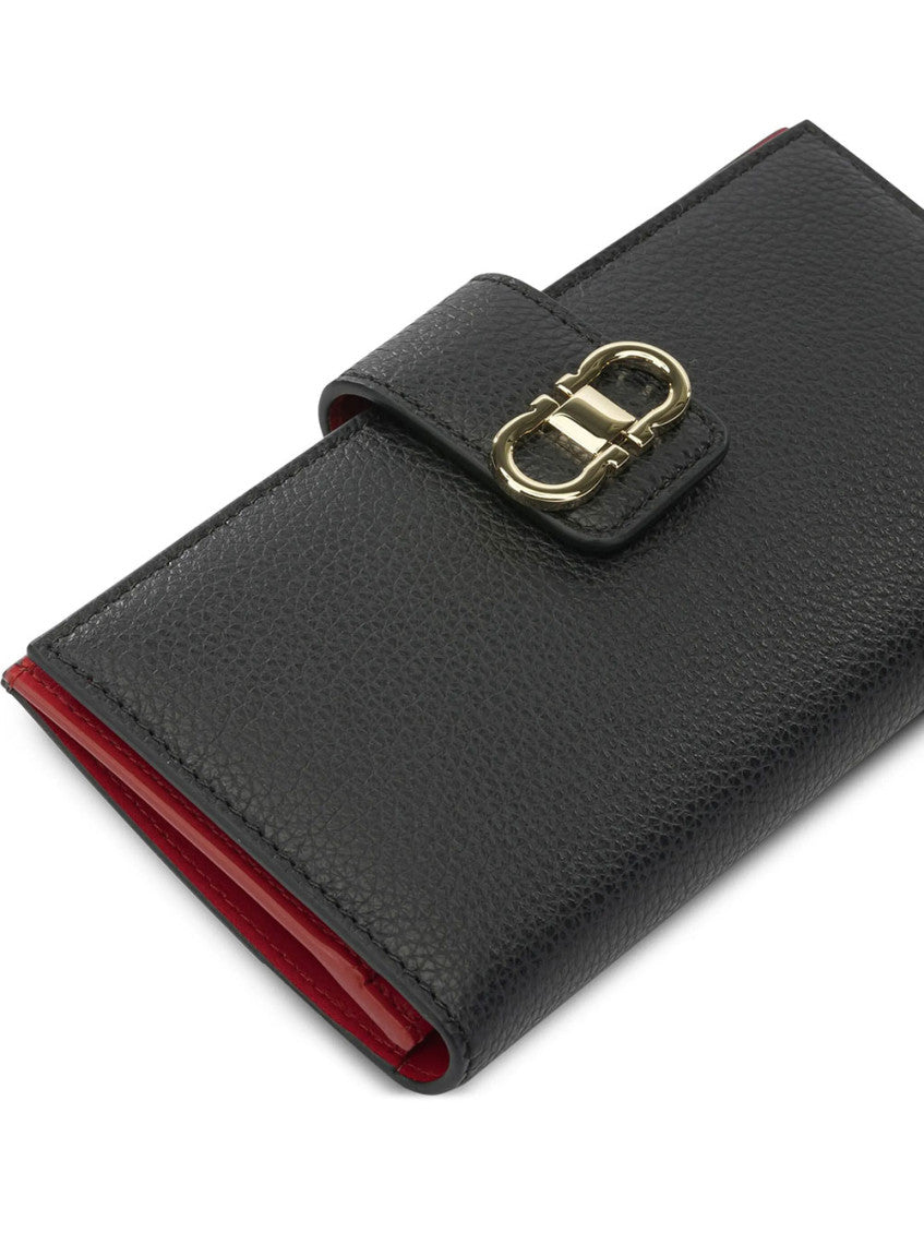 Black Gancini Solid Wallet 5