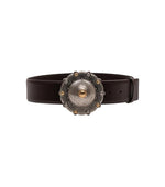 Brown Round Buckle Belt 1