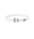 White Logo Buckle Belt 1