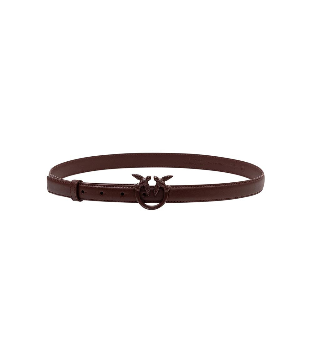 Burgundy Red Love Berry Buckle Belt 1
