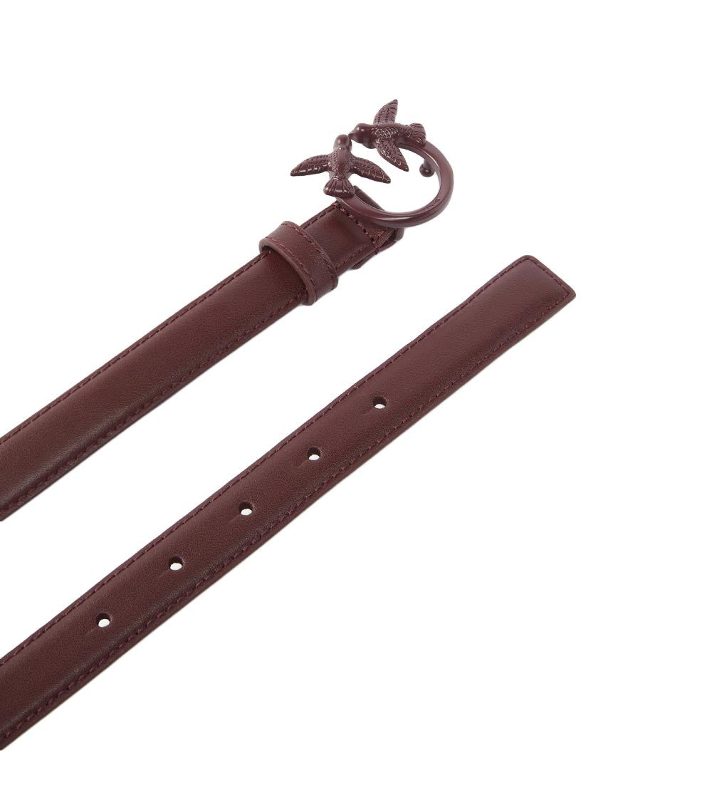 Burgundy Red Love Berry Buckle Belt 2
