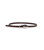 Brown Logo Buckle Belt 1