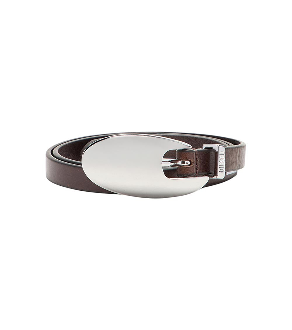 Brown Logo Buckle Belt 4