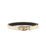 Golden Logo Buckle Belt 1