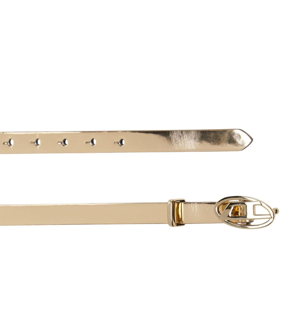 Golden Logo Buckle Belt 2