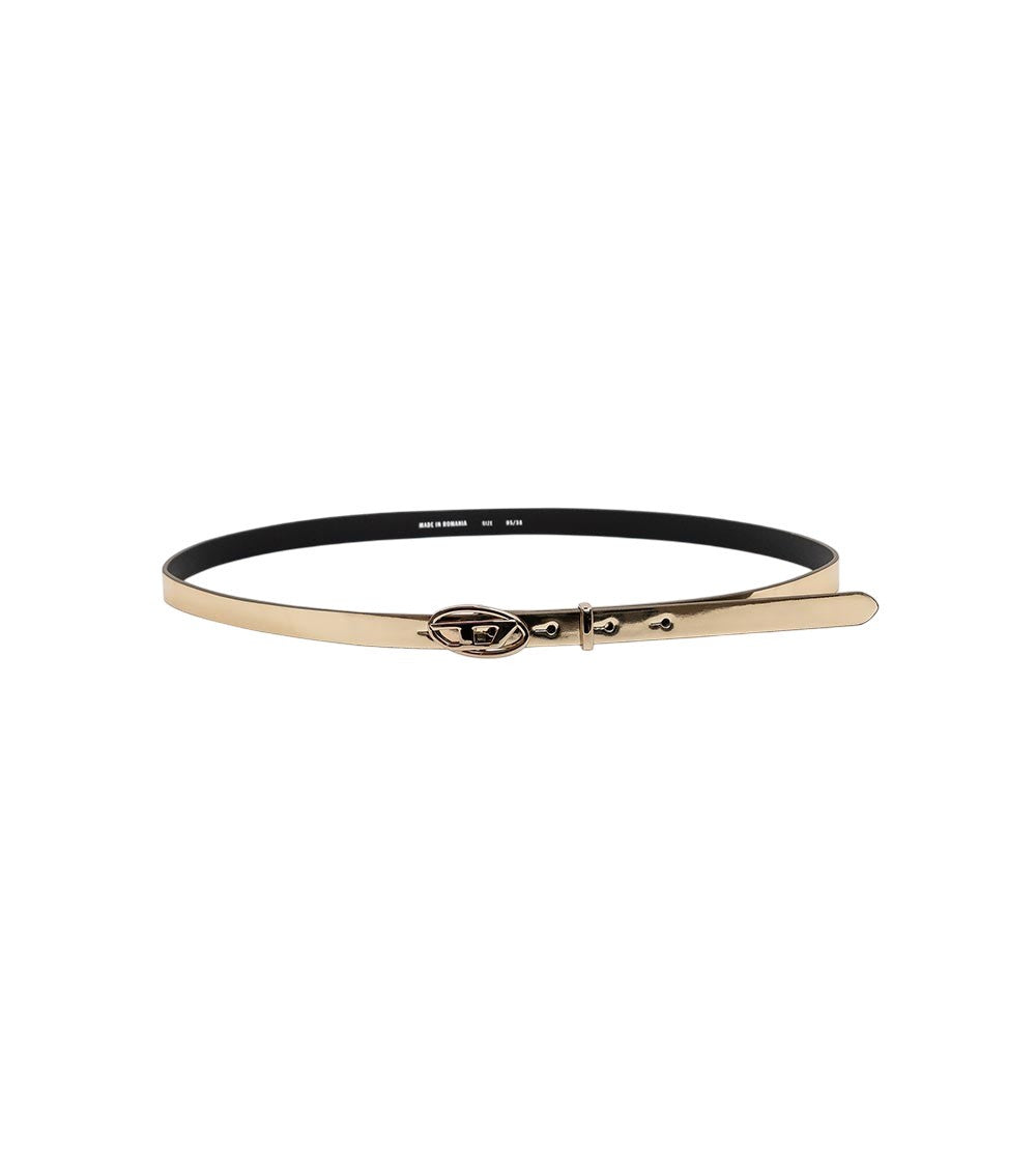 Golden Logo Buckle Belt 3