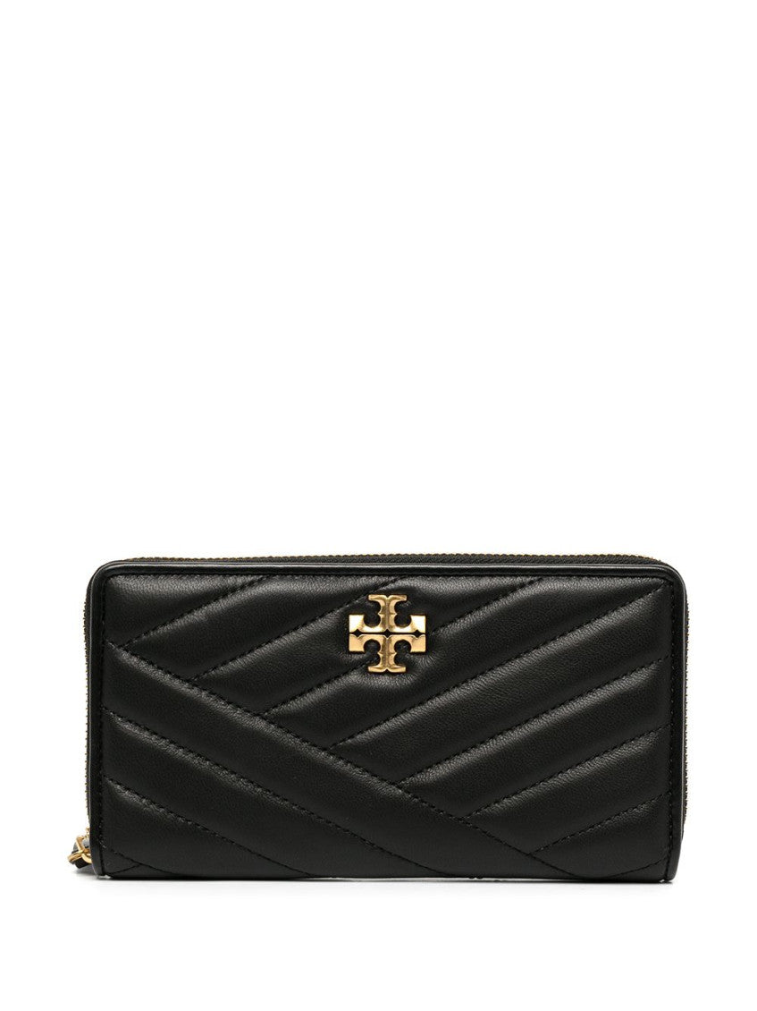 Black Logo Quilted Wallet 1