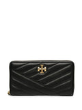 Black Logo Quilted Wallet 1