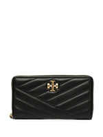 Black Logo Quilted Wallet 1