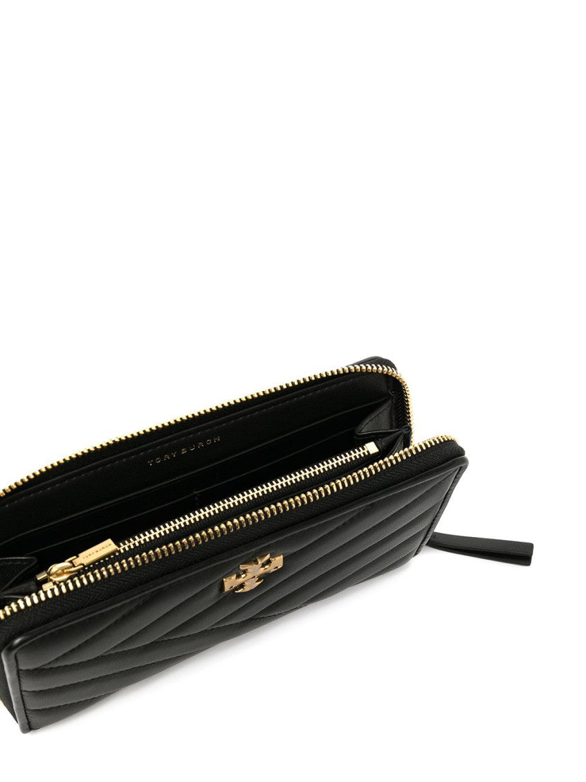 Black Logo Quilted Wallet 3