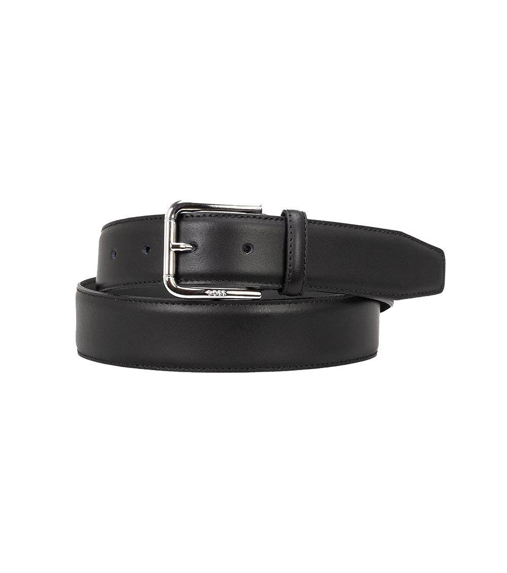 Black Logo Buckle Belt 2