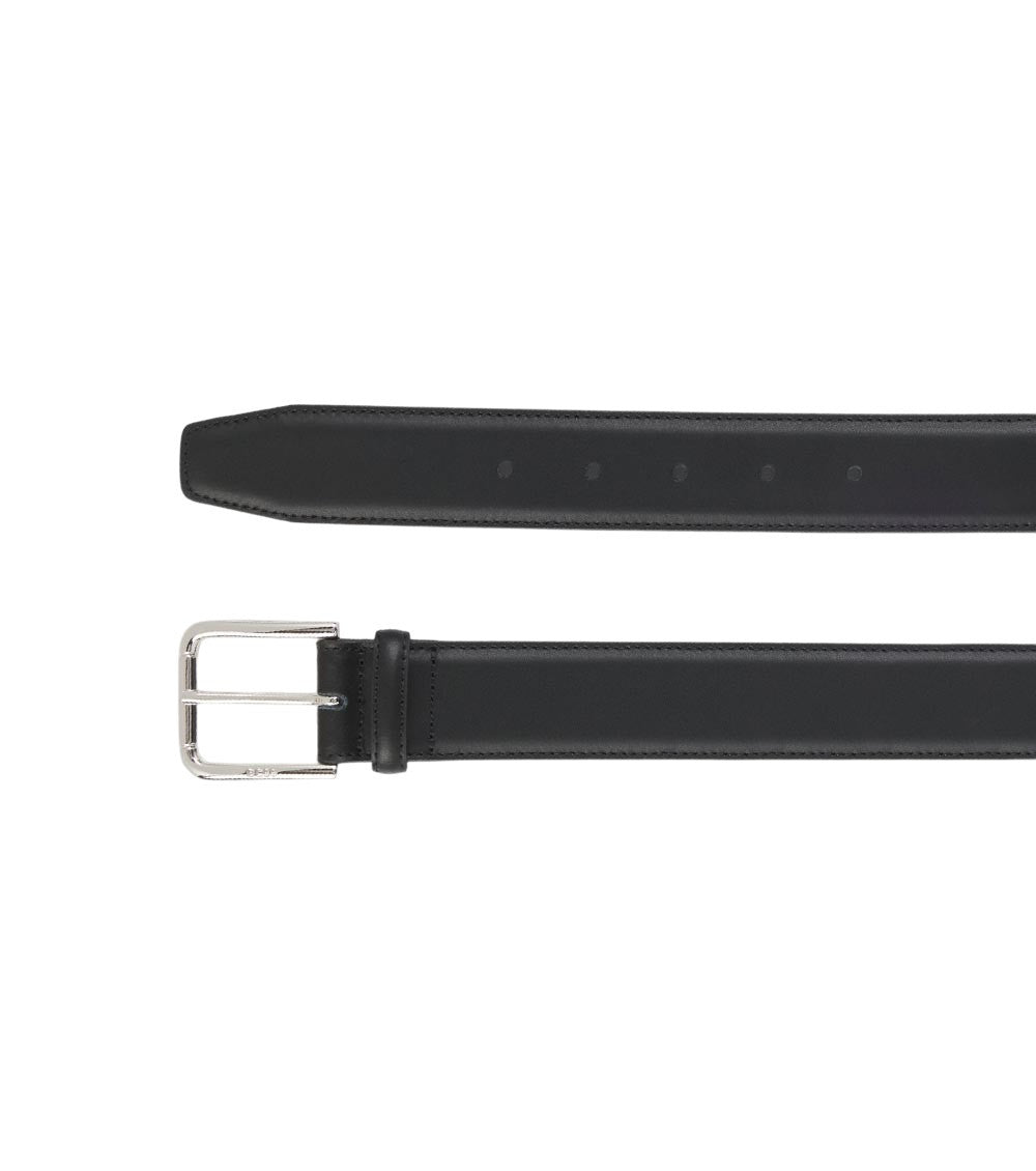 Black Logo Buckle Belt 3
