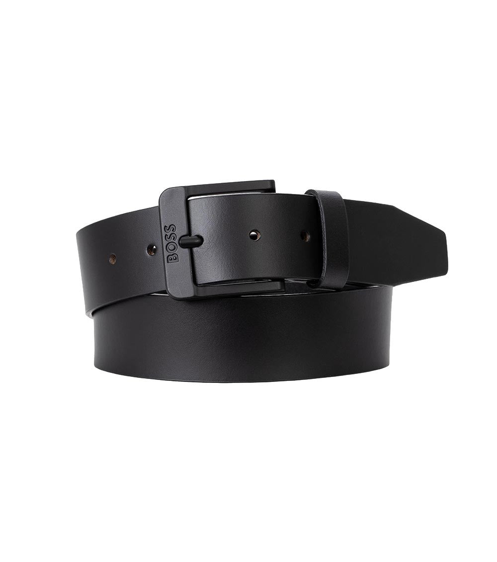 Black Logo Buckle Belt 2