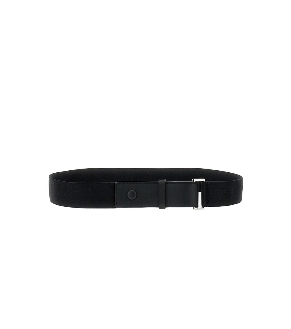 Black Elasticated Webbing Belt 1