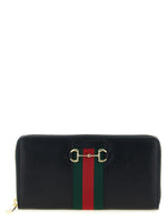 Black Horsebit Logo Wallet 1