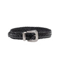 Black Braided Buckle Belt 1